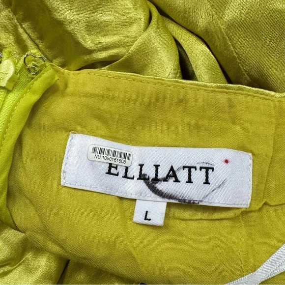 Elliatt Revolve Croatia Mini Dress Cocktail Party Crossover Halter in Citron - Picture 6 of 17